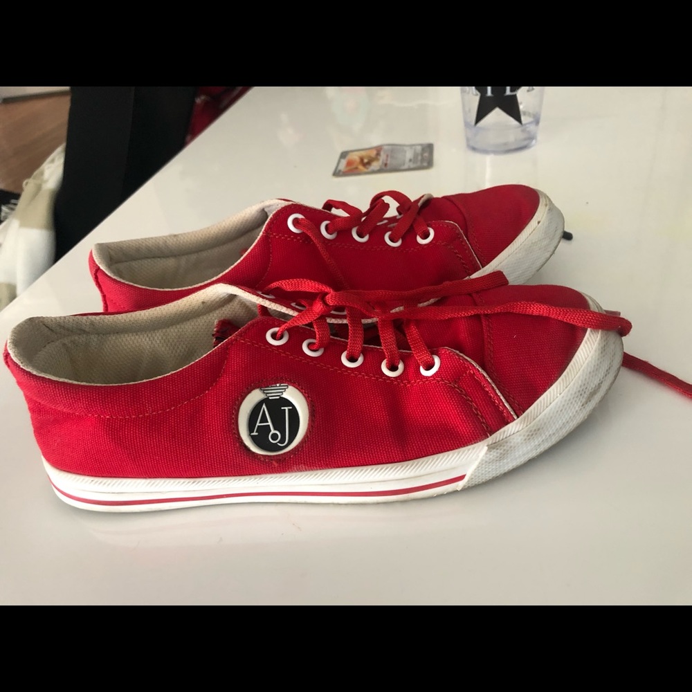 Giorgio Armani red shoes size 7